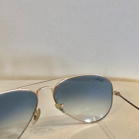 Gold and Blue Gradient Ray-Ban Aviators - Picture 4 of 9